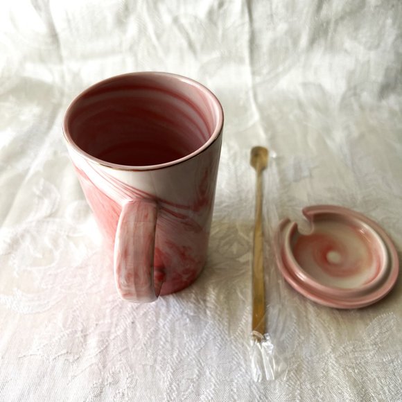 Present of Star Inspirational Teachers Appreciation Mug Lid Spoon Gift Set NIB - Picture 6 of 8